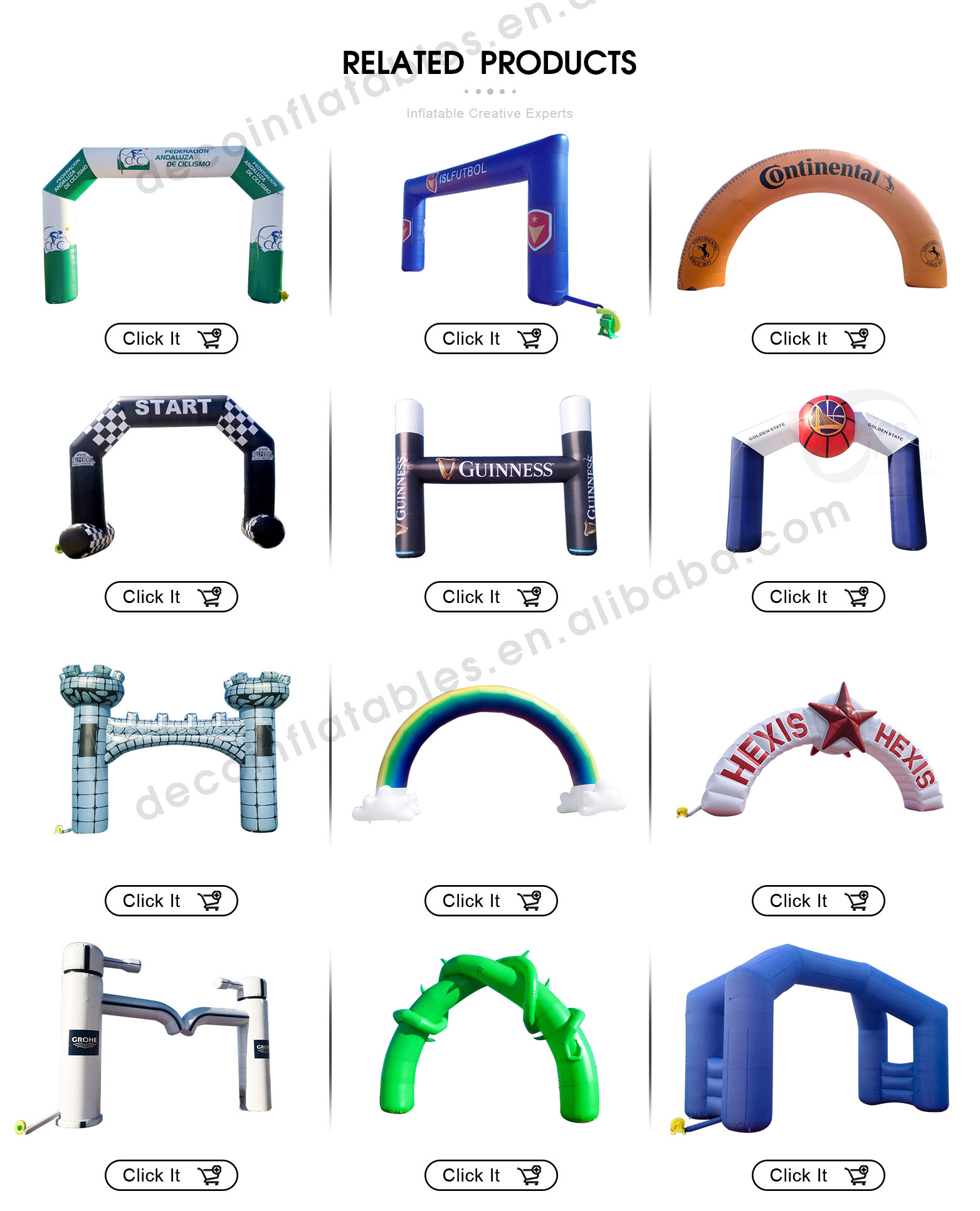 Inflatable Christmas house arch with chimney插图1
