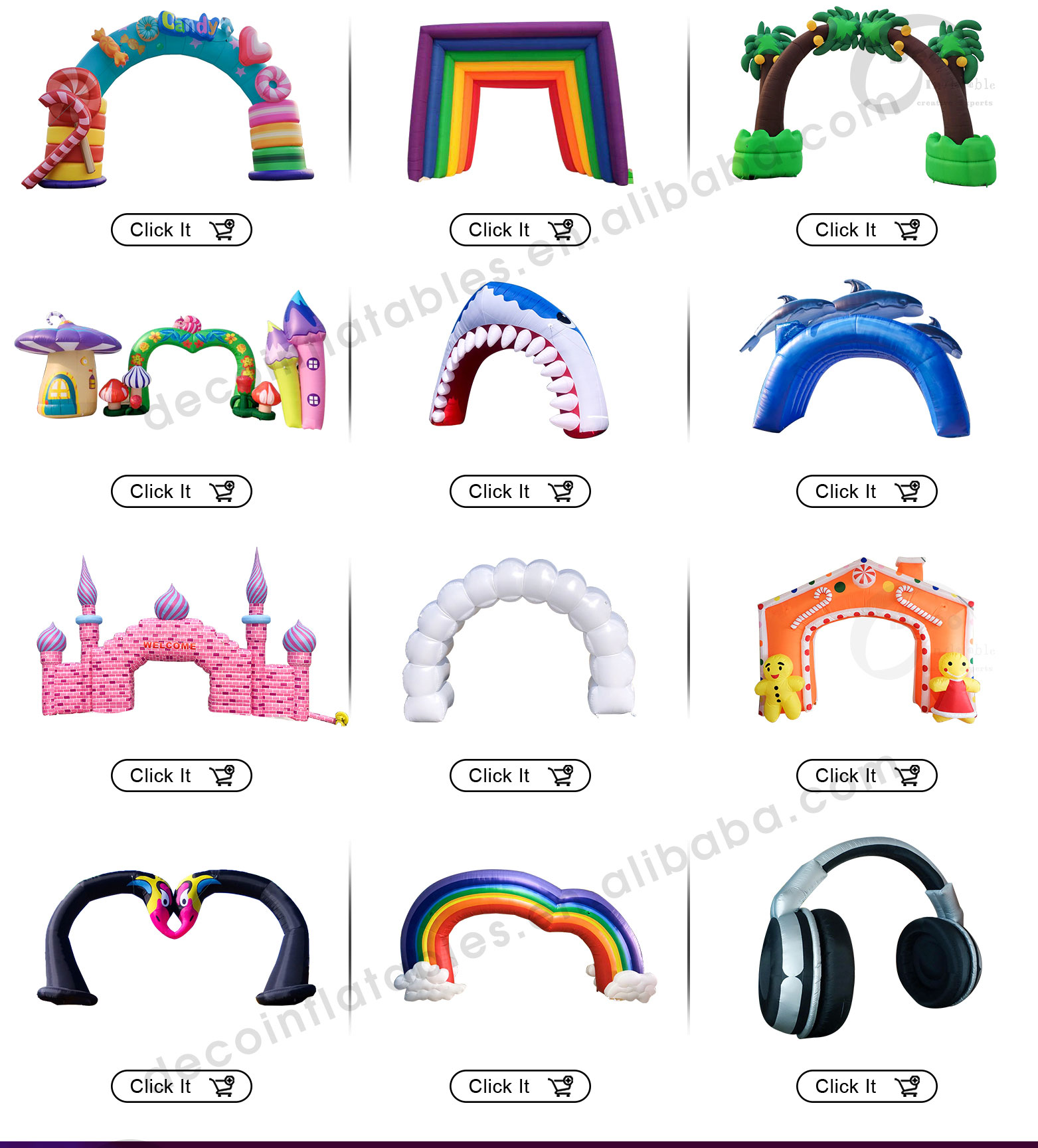 Race Wedding Arch Backdrop Customized Air Sealed Floating Gate Inflatable Arch插图3