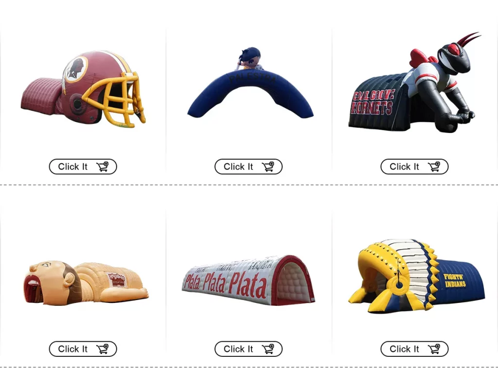 Inflatable tunnel custom sports tunnel inflatable helmet tunnel  inflatable football tunnel插图3