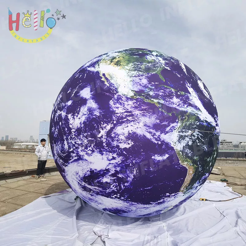 Factory Direct Sales Inflatable Moon Ball Nine Planets Ceiling inflatable LED Balloons插图