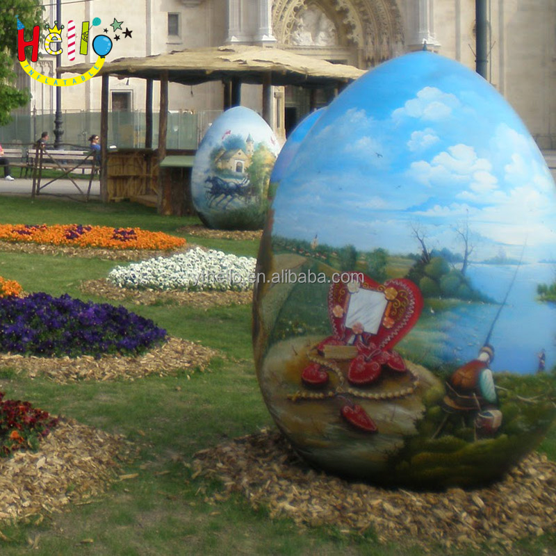 Inflatable stage decoration LED inflatable egg/ giant inflatable lighting easter eggs插图
