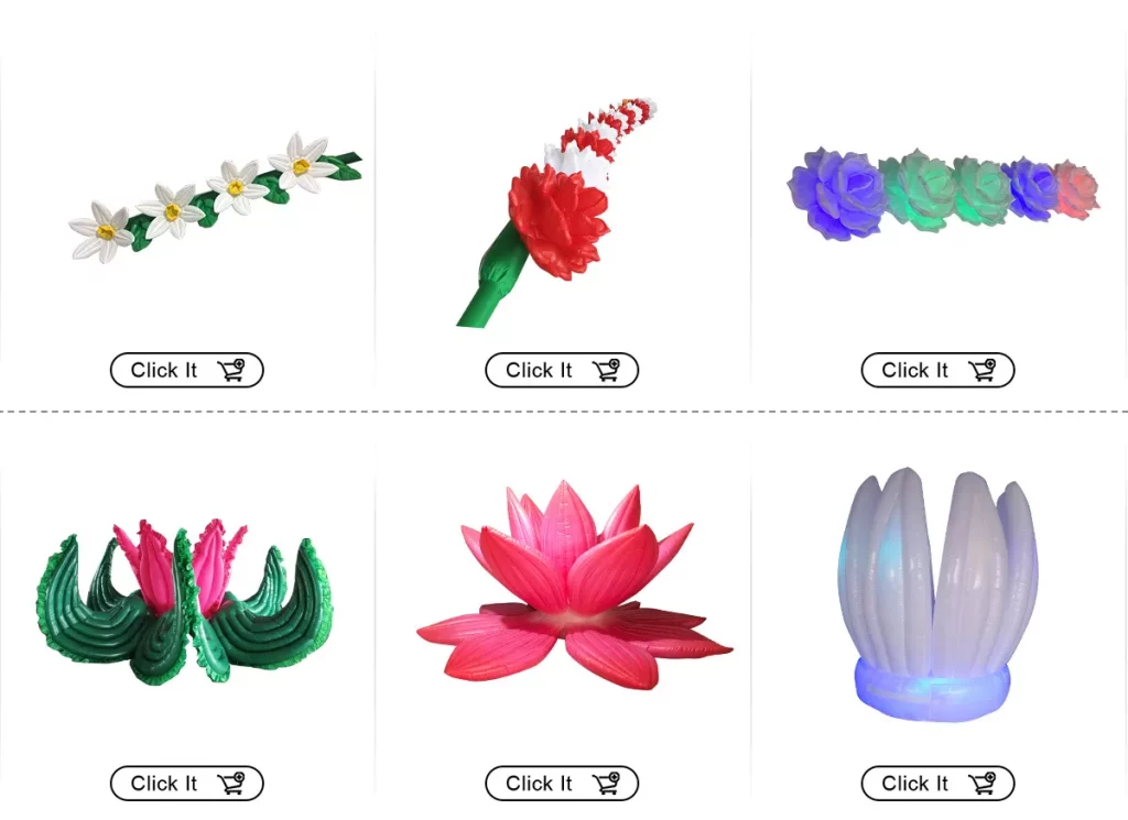Floatable inflatable lotus inflatable flower with LED light插图4