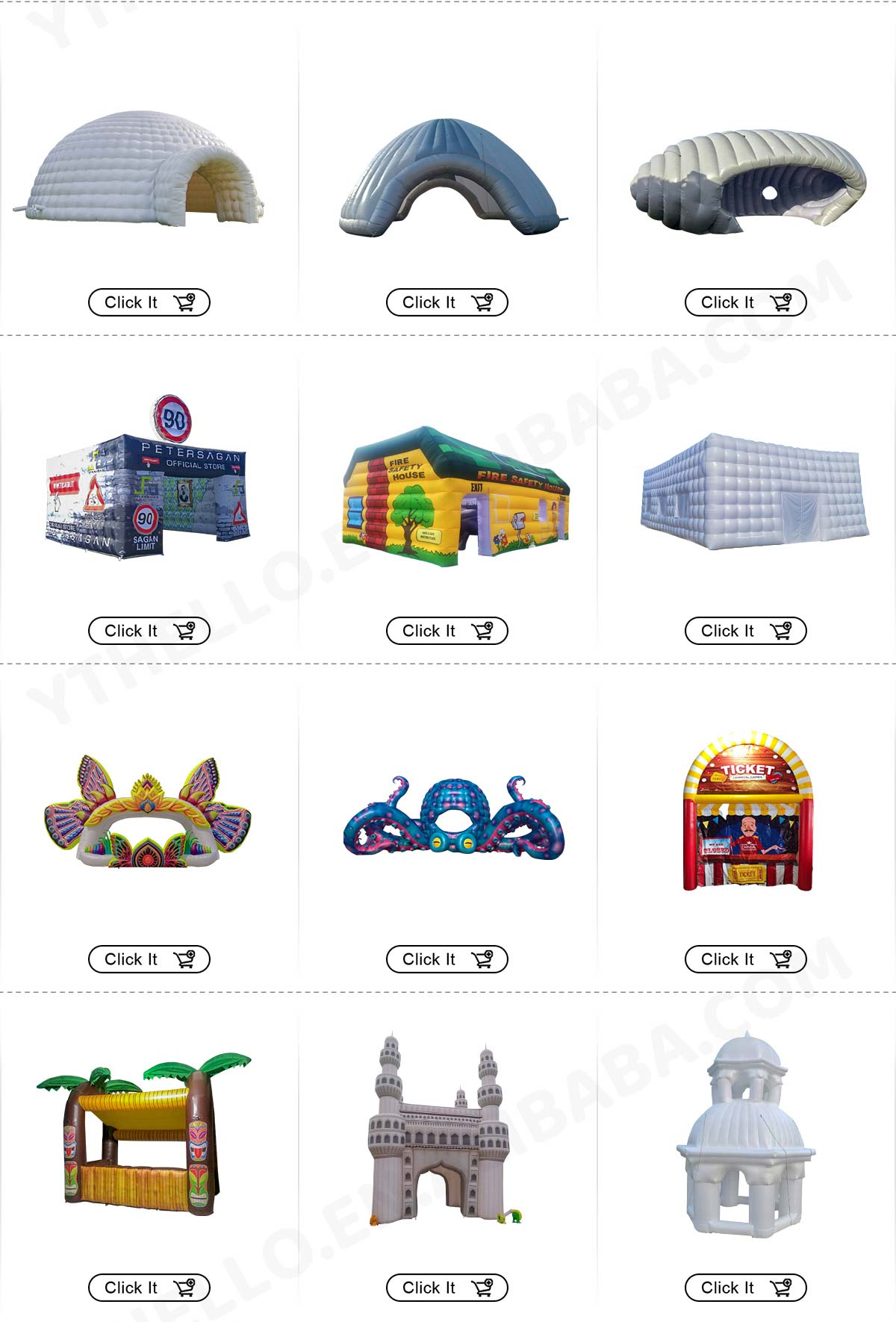 Factory custom inflatable tent Playground ticketing inflatable tent插图2
