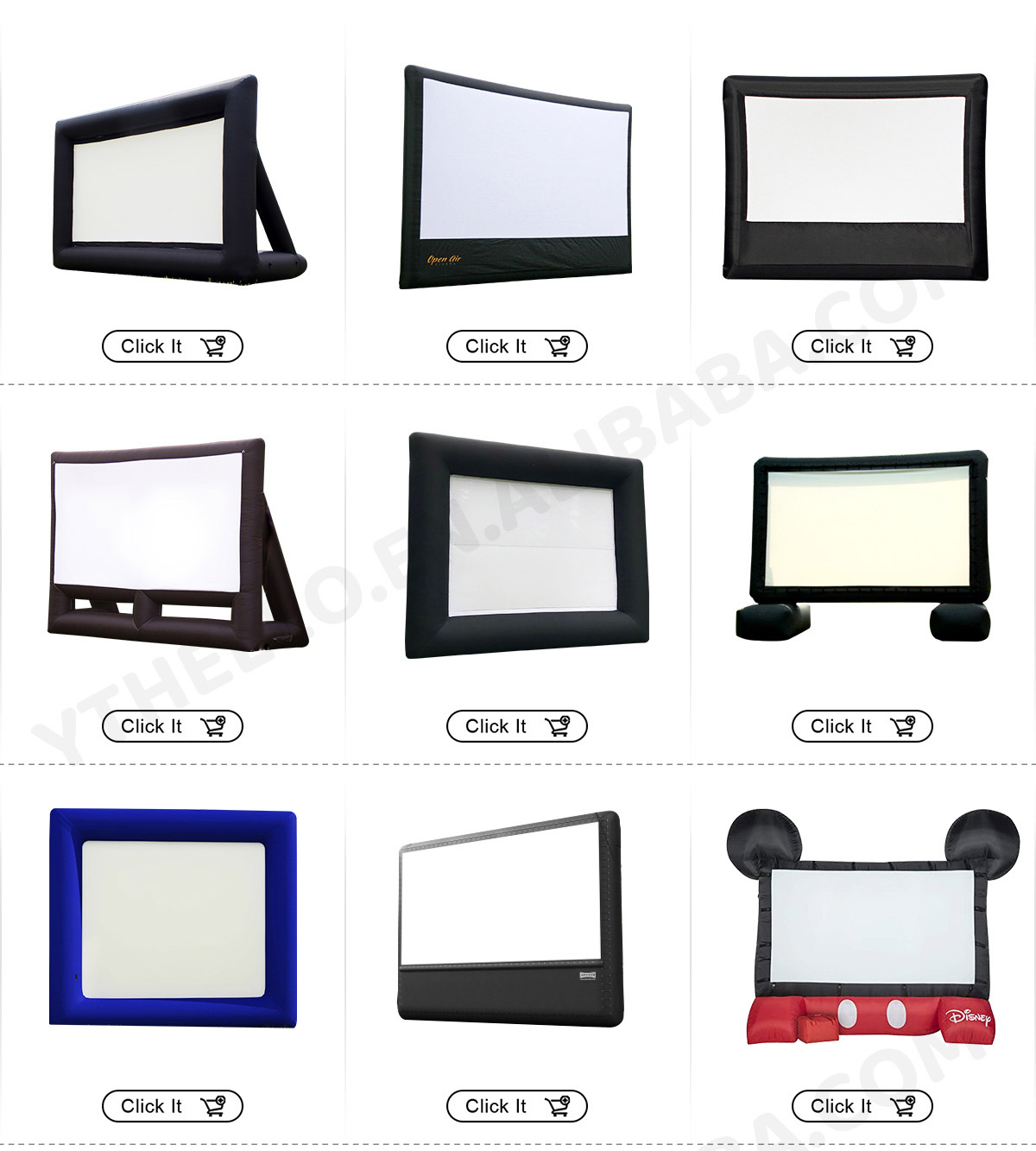 Outdoor Giant Inflatable Screen To Watch TV Inflatable Led Screen Hire An Inflatable Screen插图3