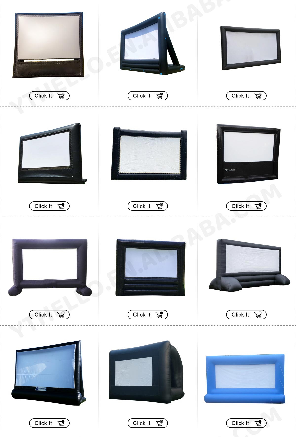 Inflatable movie screen wholesale inflatable rear projection screen cinema inflatable screen for sale插图4