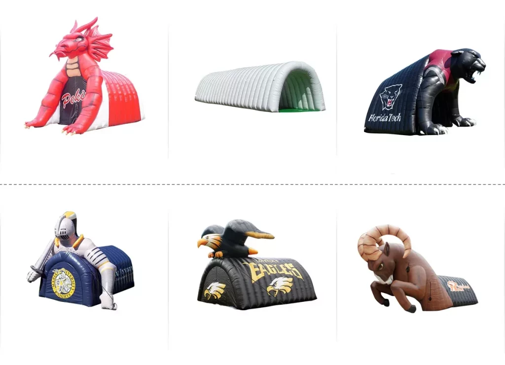 Customized Inflatable Football Tunnel Inflatable Helmet Tunnel插图4