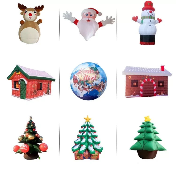Front Lawn Giant Inflatable bear christmas decoration Christmas Plush Bear Inflatable Decoration插图2