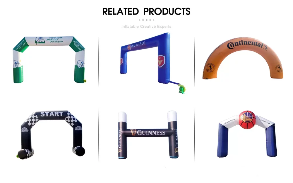OEM best quality outdoor inflatable Ad arches size shape custom Inflatable castle arches Semicircle arch advertising inflatables插图1