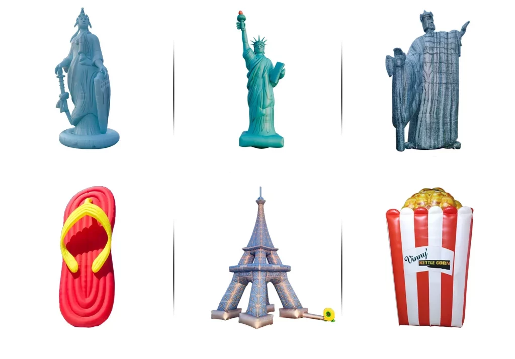 Colorful Inflatable Statue of Liberty Inflatable Building advertising inflatable product插图3