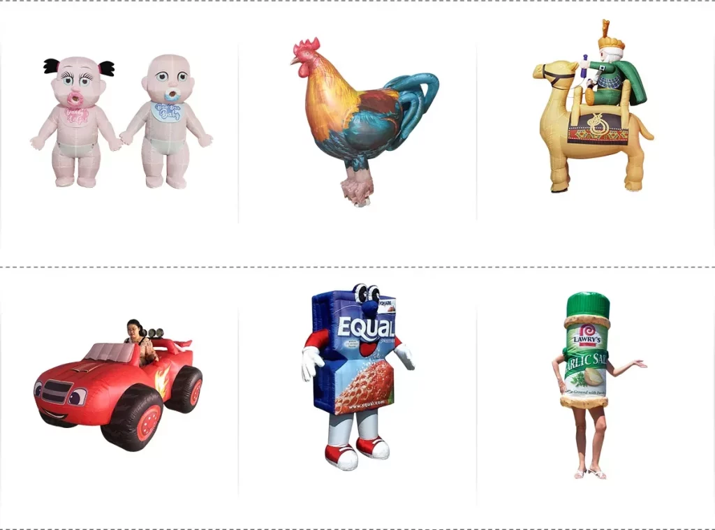 Custom High Quality Colourful Inflatable Cartoon Costume Inflatable Aircraft Costume插图3