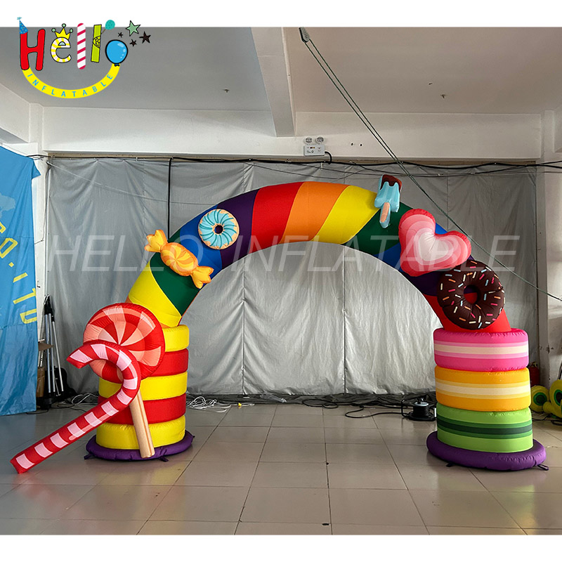 Christmas inflatable decoration inflatable candy arch inflatable archway inflatable gate插图