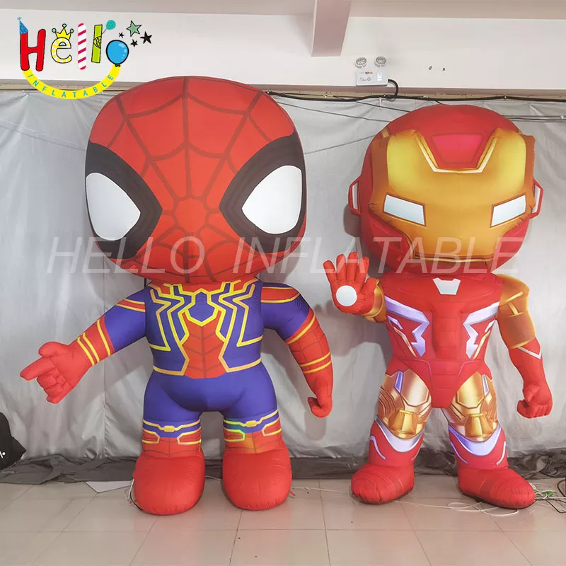 adverting Inflatable Spider-Man inflatable Iron Man inflatable Marvel characters inflatable cartoon model插图