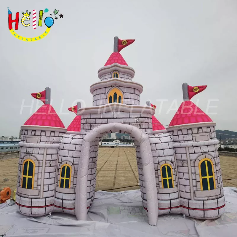 custom inflatable castle arch giant inflatable castle gate inflatable building archway插图