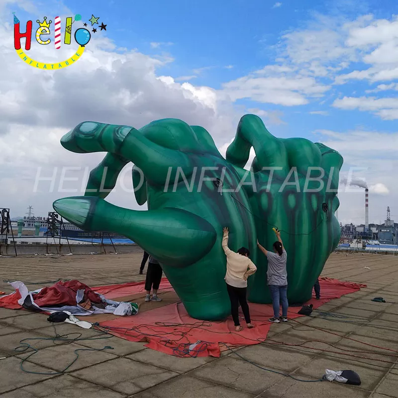 giant green inflatable Halloween decorations inflatable advertising model inflatable hand inflatable palms插图