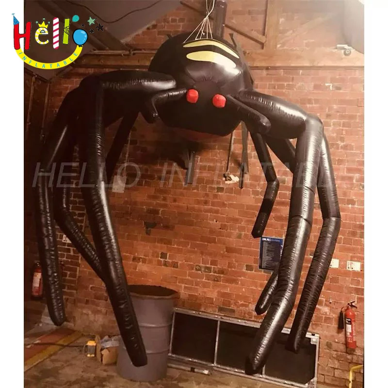 Realistic inflatable spider inflatable halloween decoration插图