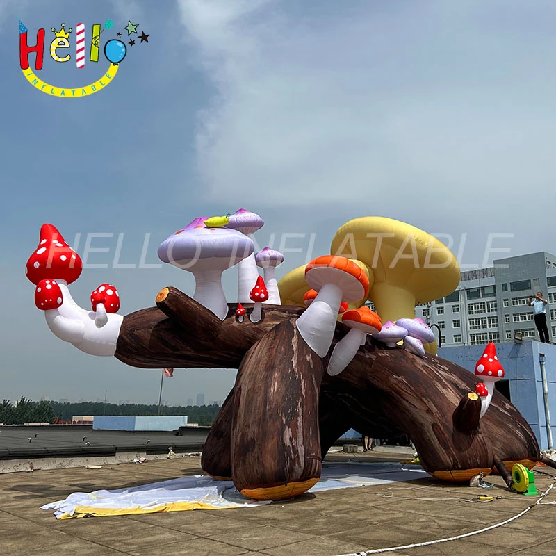 factory OEM custom giant adverting inflatable  colorful mushroom inflatable mushroom balloon inflatable colorful mushroom for sale插图