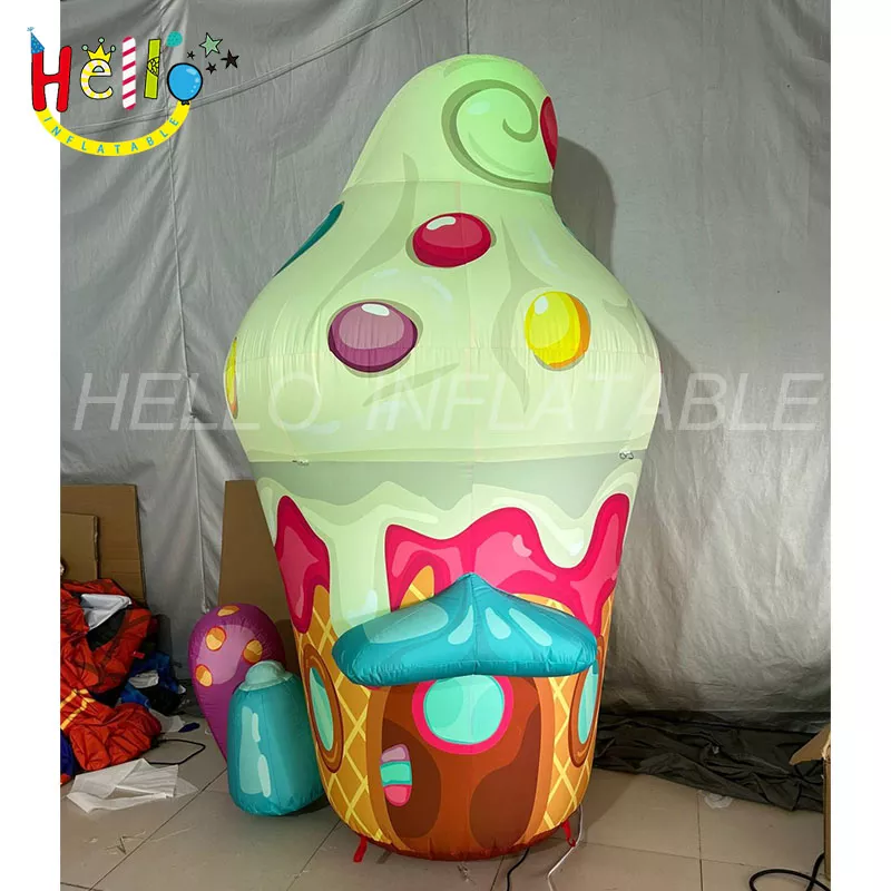 Giant inflatable ice cream cone for advertising Inflatable ice cream model插图