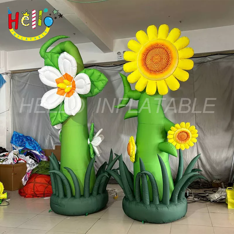 advertising  inflatable tube flower blow up flowers Inflatable potted plants inflatable sunflower插图