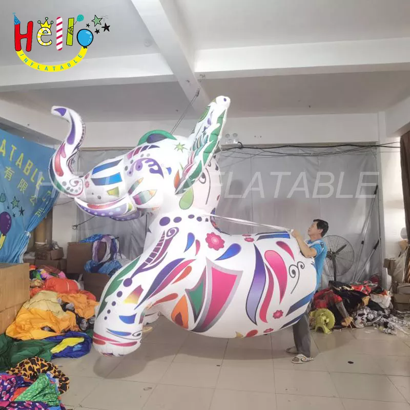 Colorful advertising Inflatable elephant Costume walking Inflatable Animal Costume inflatable animal suit插图