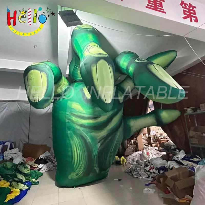 giant Halloween inflatable hand inflatable green finger inflatable palms插图