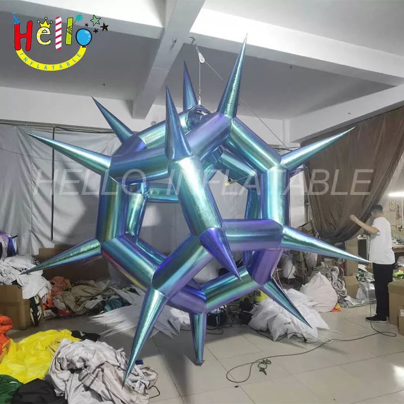 Factory price stage inflatable decoration inflatable stars nightclub hangable inflatable stars插图