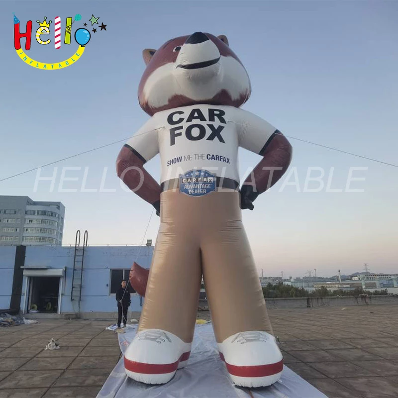 advertising inflatable cartoon animal inflatable fox model for sale插图