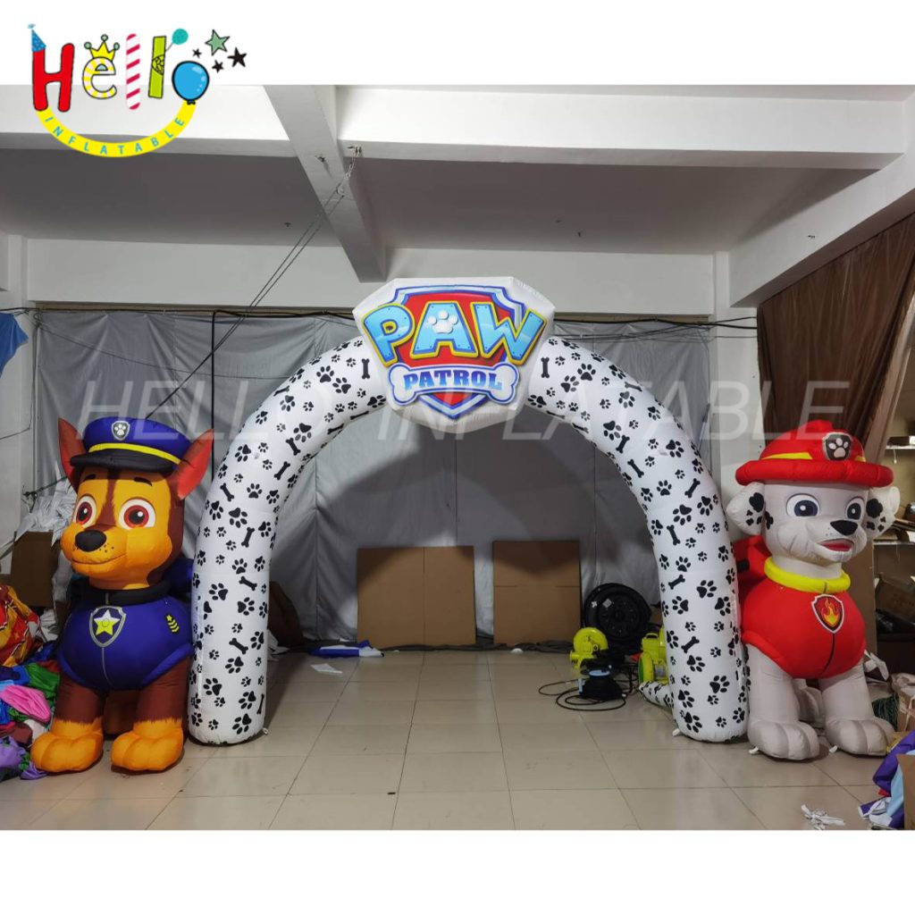 Best Quality Inflatable Spotted Dog Arch Custom Zoo Entrance Arch Yard Decorations Inflatable Dog Arch插图