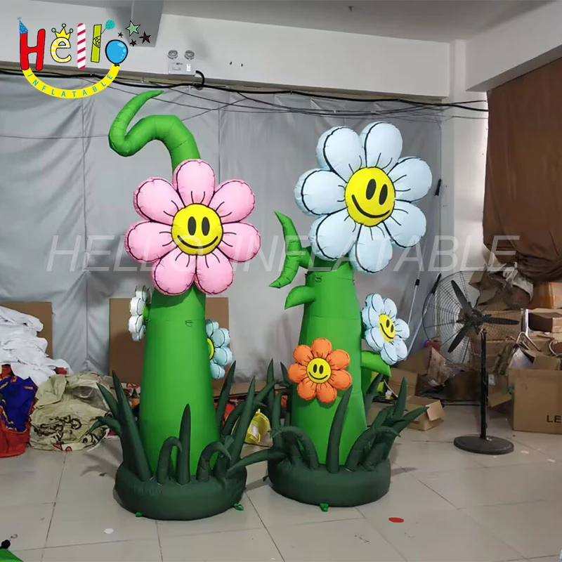 Cartoon inflatable tube flower inflatable flowers advertising Inflatable potted plants inflatable bonsai for exhibition插图
