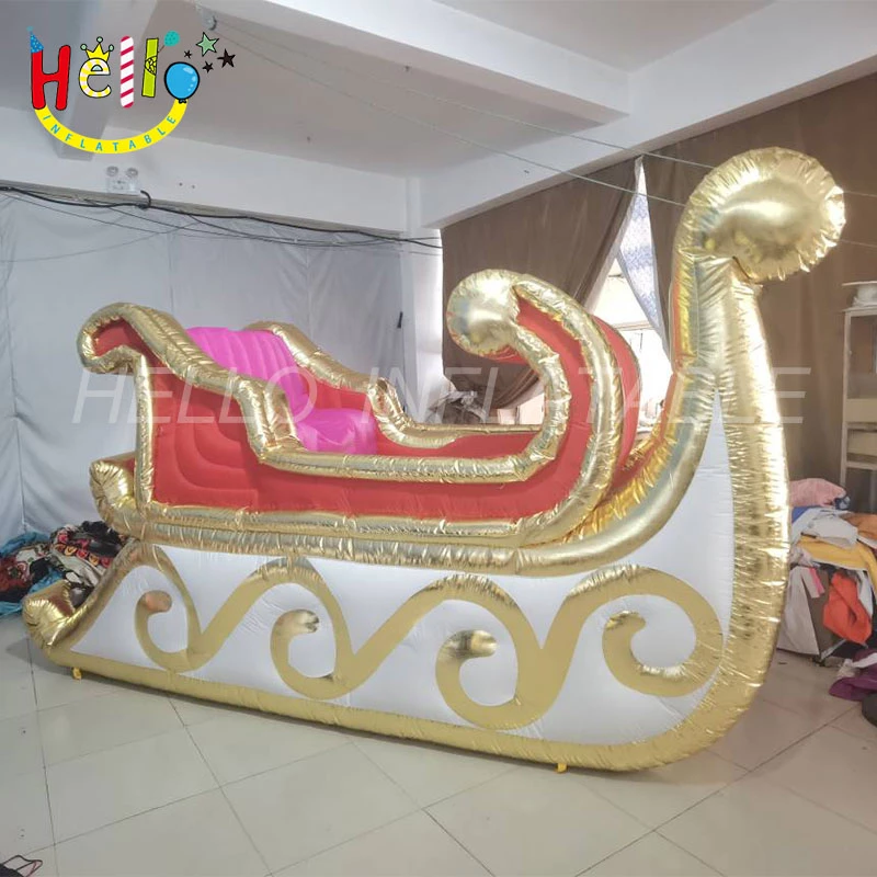 Custom inflatable Christmas decorations inflatable sleigh inflatable sled插图