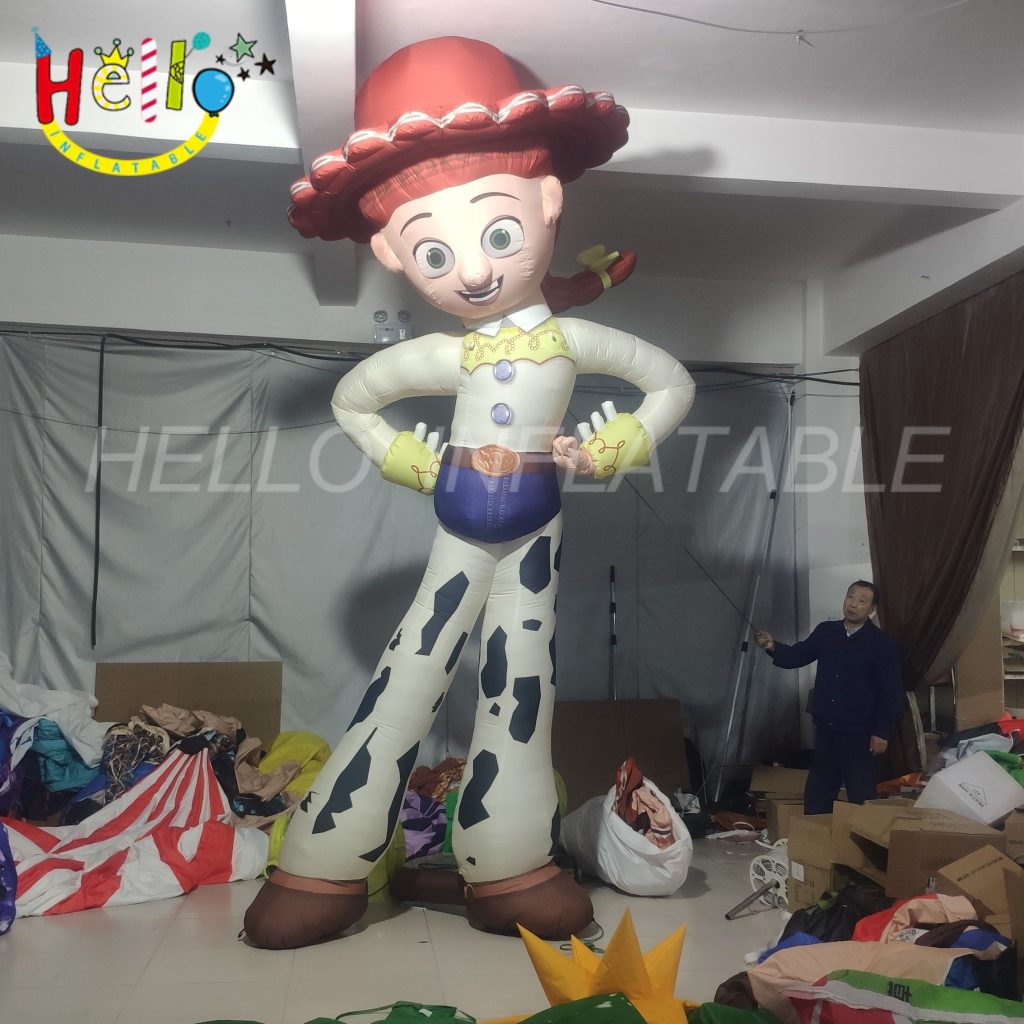 Custom Inflatable Girl Inflatable Cartoon Character Model Inflatable Cowboy插图