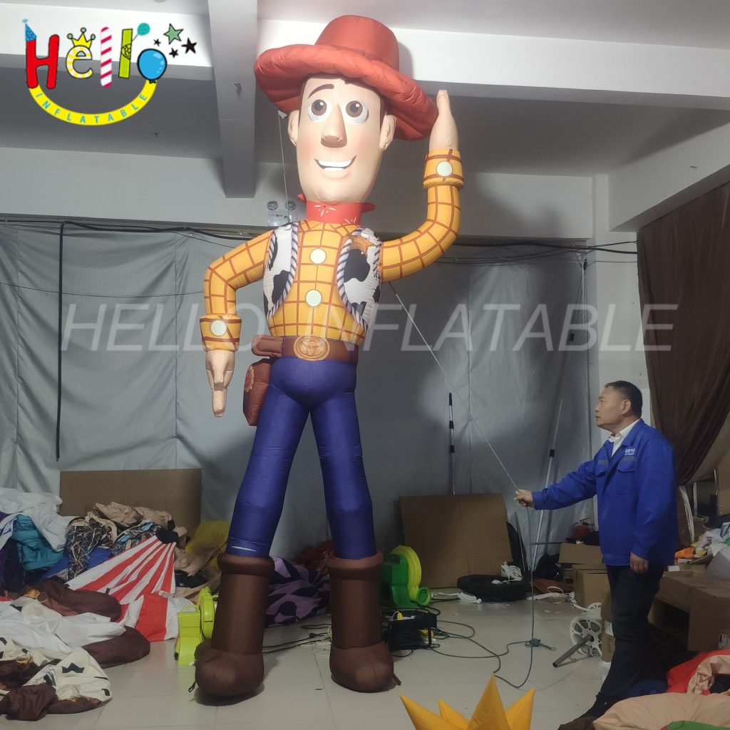 Custom Inflatable Cartoon Character Model Inflatable Boy Inflatable Cowboy