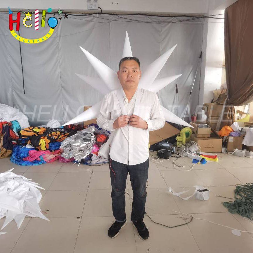 Hot Sale Custom Holiday Parade Event Walking White Inflatable Star Costume插图