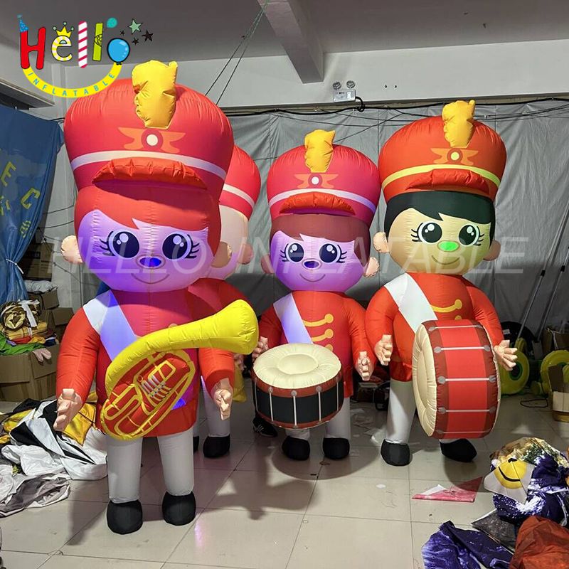 High Quality Inflatable Performance Costume Red Inflatable Band Walking Costume插图