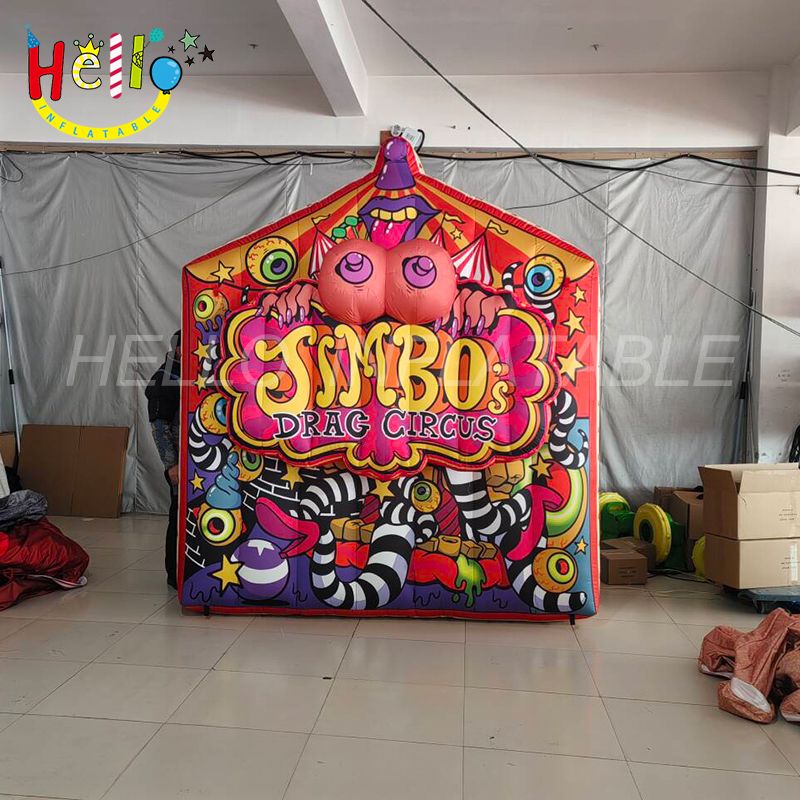 Carnival Inflatable Advertising Board Circus Inflatable Graffiti Background插图