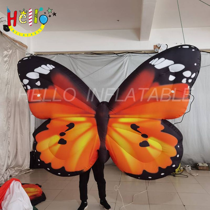 Beautiful Large Parade Inflatable Costume Circus Inflatable Butterfly Wing Costume插图