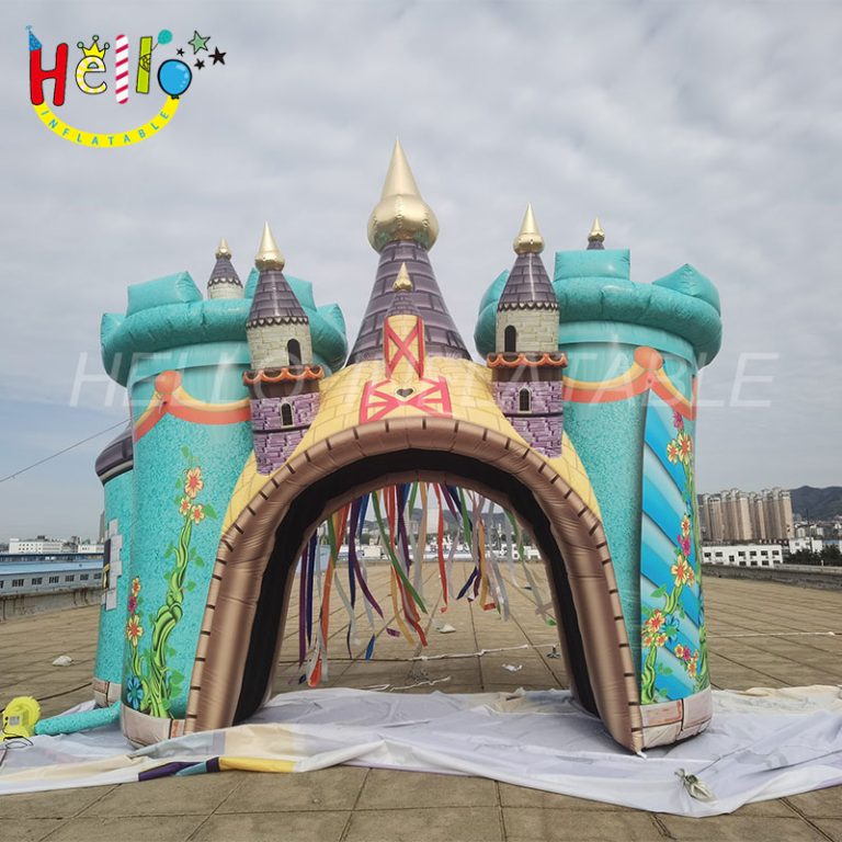 The Hot Selling inflatable cartoon castle arch Popular inflatable gate for Party Gatherings decoration