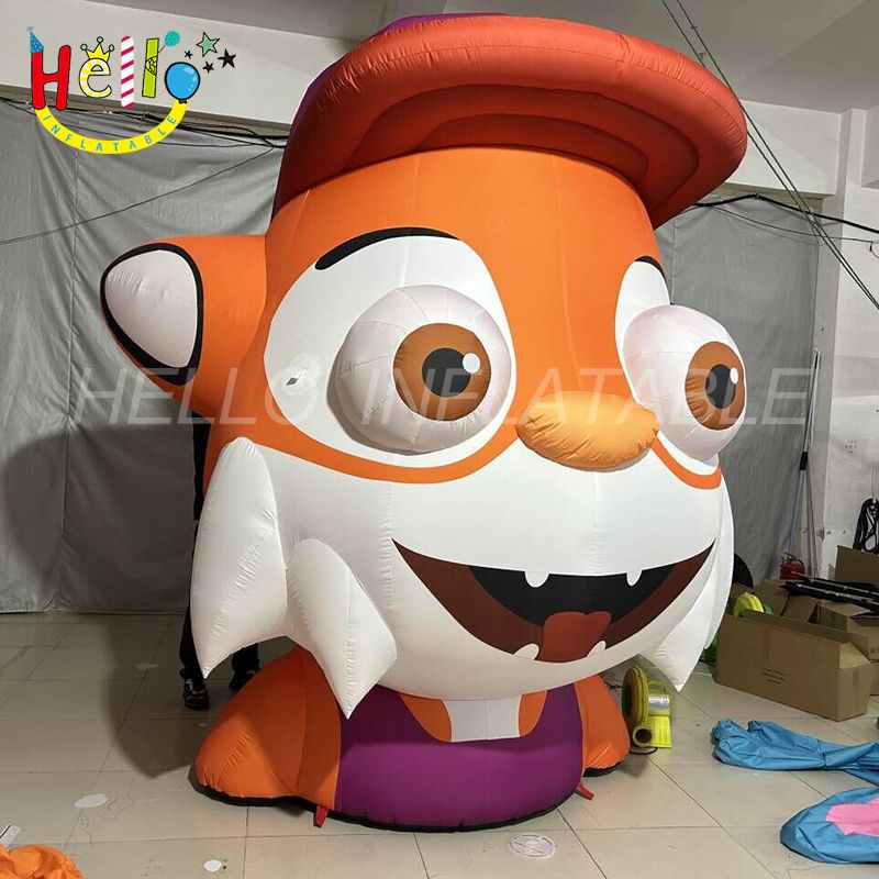 Inflatable Cartoon Fox Head - Hello Inflatables